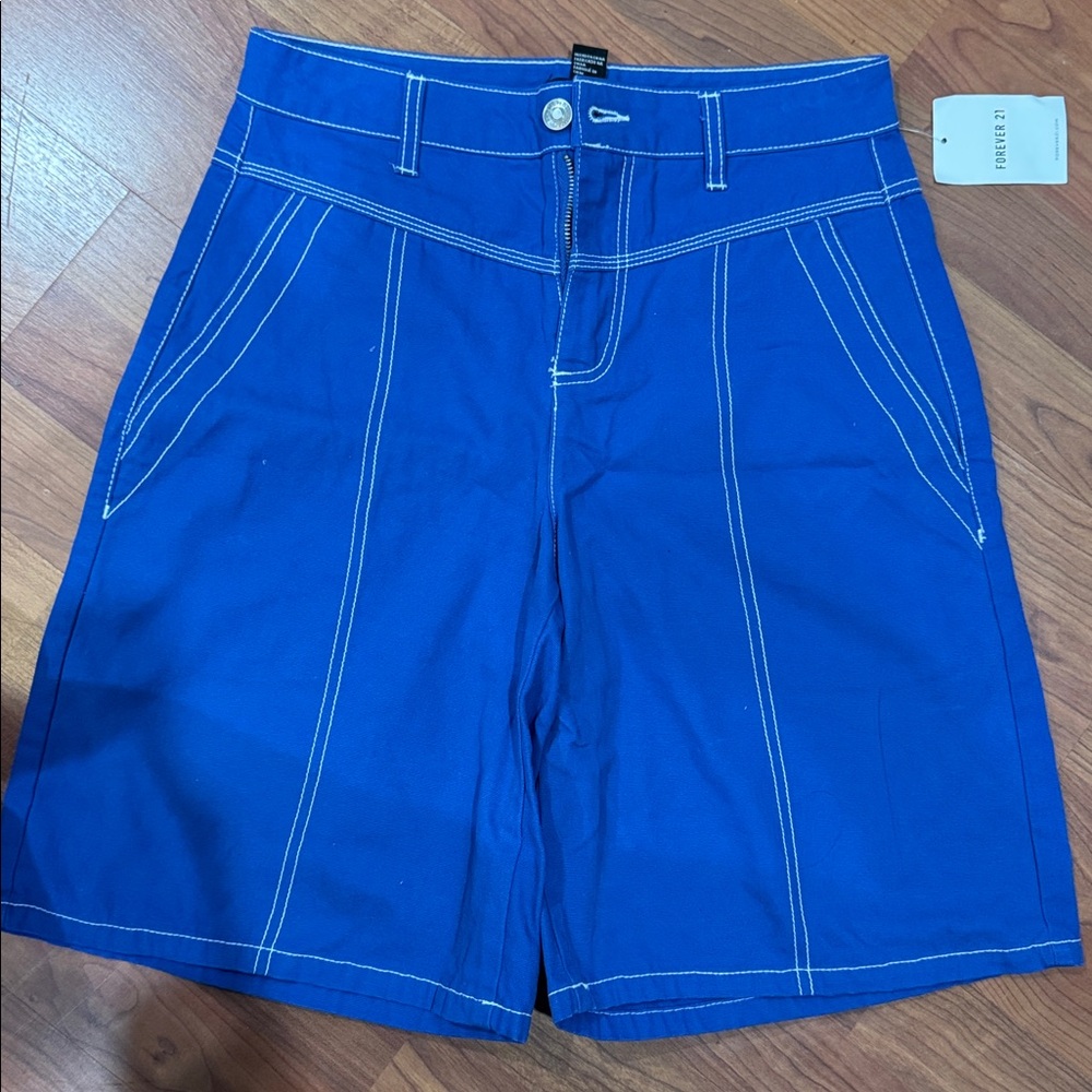 Forever 21 Royal Blue Women's Bermudas - Picture 3 of 3
